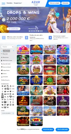 la aplicación e interfaz NEON54 CASINO